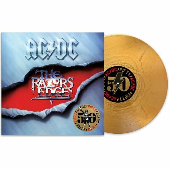 Виниловая пластинка Sony Music AC/DC - The Razors Edge (50th Anniversary Edition) (Gold Nugget Vinyl )