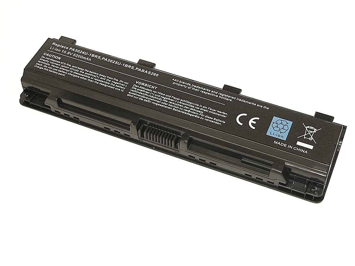 Аккумулятор для Toshiba Satellite C800 C850 C870 L830 L850 L870 M840 (PA5024U) 56Wh 5200mAh 10.8V OEM