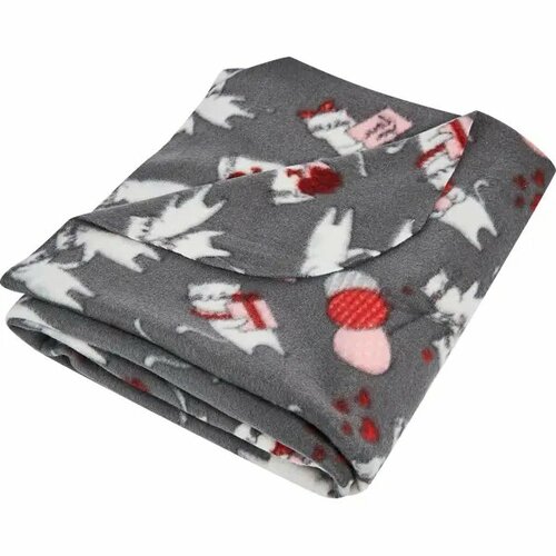 Плед Romantic 120x150 см флис цвет черный 1747₽