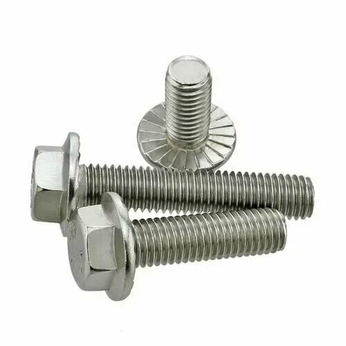 Болт с шестигранной головкой M6х30, с зубчатым фланцем (упак. 7шт.)