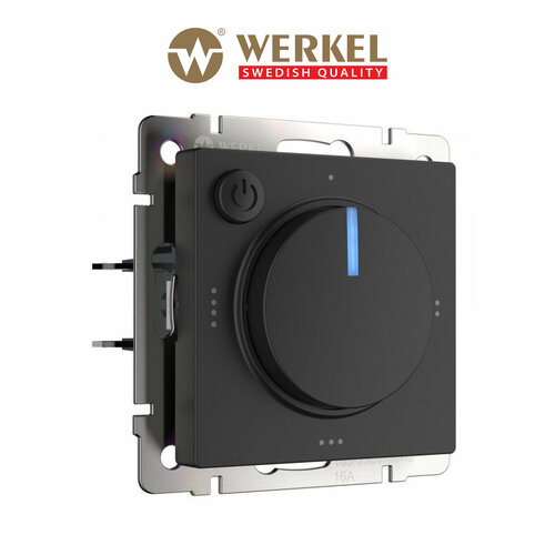 фото Терморегулятор werkel w11511, термопласт, черный