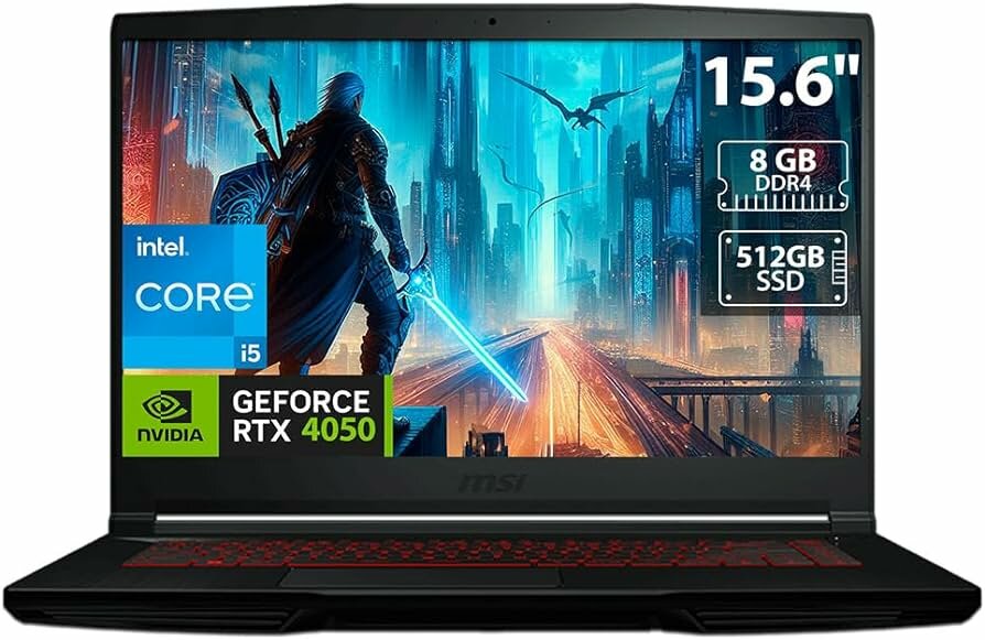 Ноутбук MSI Thin GF63 12VE-437US (Intel Core i5 12450H/15.6"/1920x1080/8Gb/512Gb SSD/NVIDIA GeForce RTX 4050 6Gb