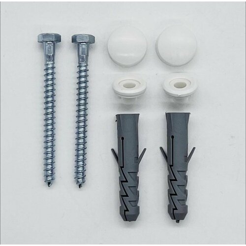 Универсальный крепеж унитаза к полу сантехкреп комплект из оцинкованной стали 250₽