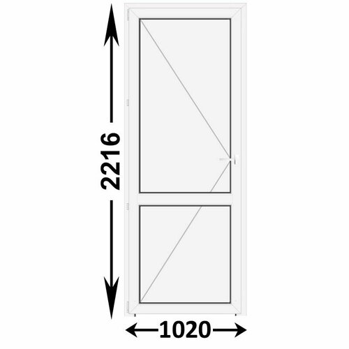 Готовая пластиковая межкомнатная дверь Veka WHS 1020x2216 Левая (ширина Х высота) (1020Х2216) межкомнатная дверь the nest habitat door trim pvc