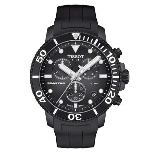 Наручные часы TISSOT T120.417.37.051.02, черный наручные часы tissot seastar 1000 quartz chronograph t120 417 11 051 01
