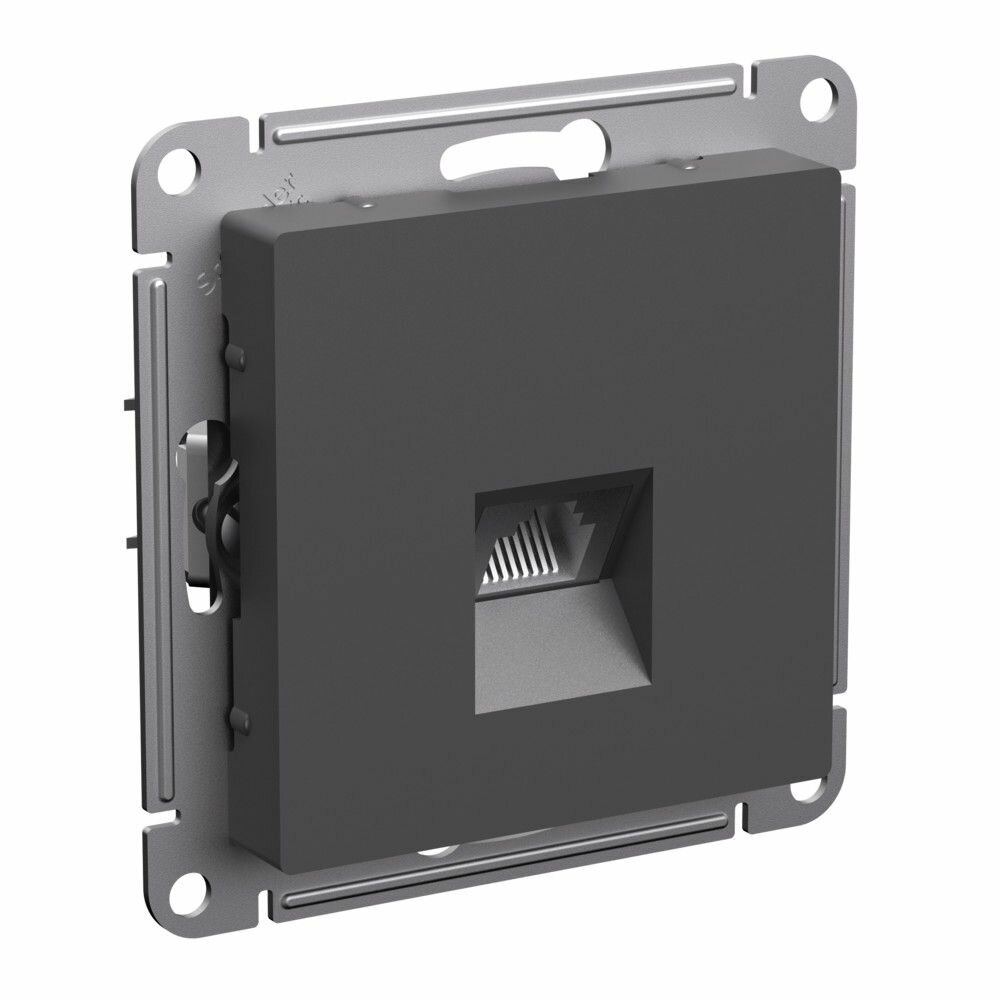 Systeme Electric AtlasDesign Базальт Розетка компьютерная RJ45, кат. 6A, механизм, ATN001486