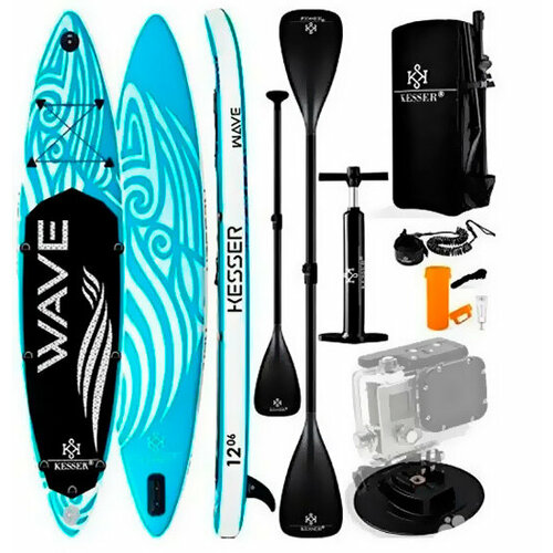 Сапборд Inflatable SUP Kesser 305*75*15 Wave Light Blue
