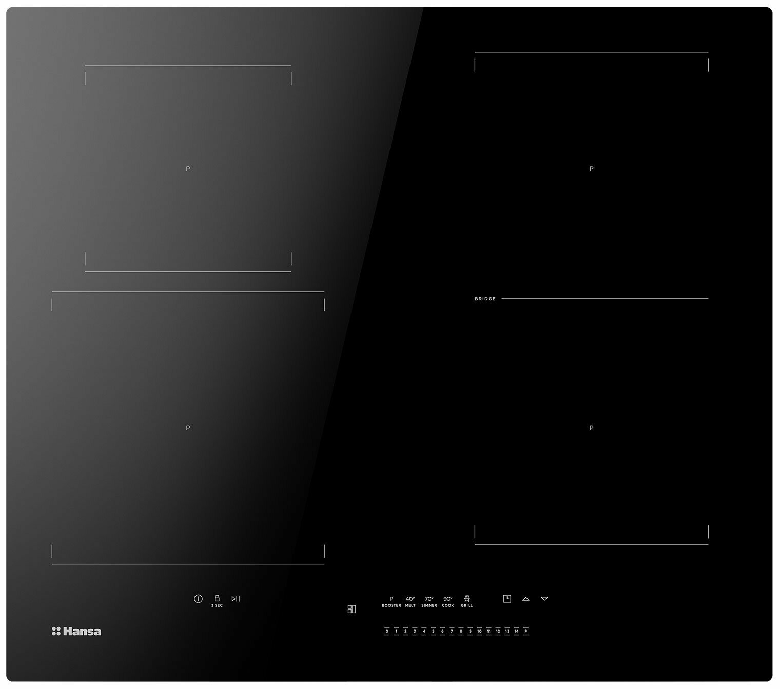 Варочная панель индукционная Hansa BHI67606, черный