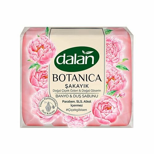 фото Мыло туалетное DALAN Botanica Цветочный аромат Пион 4шт*150 г