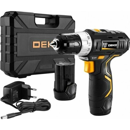 Дрель-шуруповерт аккумуляторная DEKO GCD12DU3 оснастка 13 шт 063-4140 063-4140 14841₽
