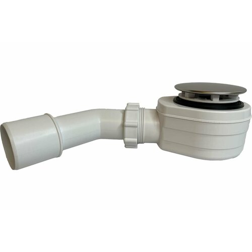 Сифон для душевого поддона с хром реш 89 мм под отв 50мм низк Н63мм выход универс 4050мм M0414 MIANO 800₽