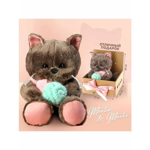 Мягкая игрушка кошка с шарфом 1674₽