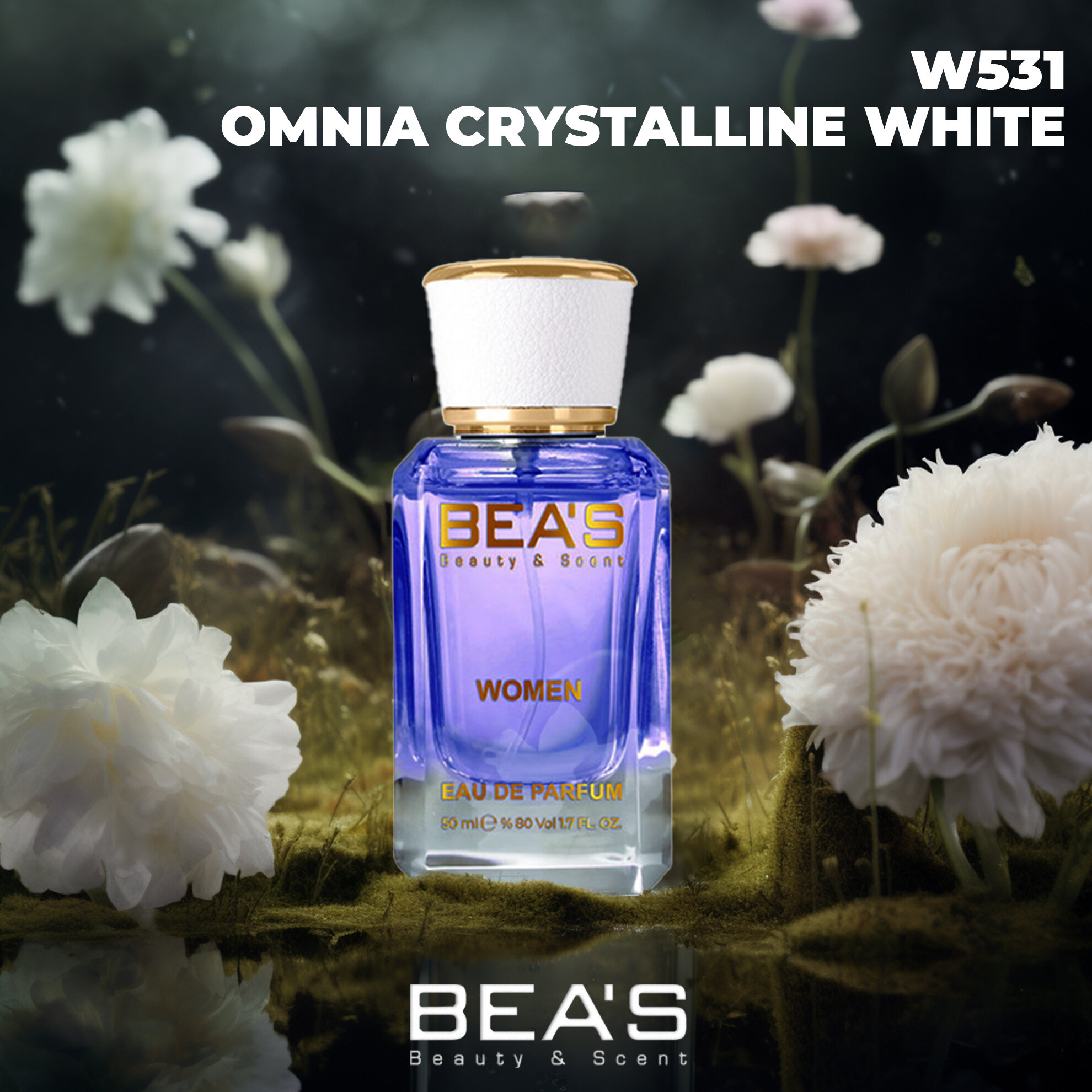 Парфюмерная вода женская Omnia Crystalline White Омния Кристаллине W531 edp 50 мл