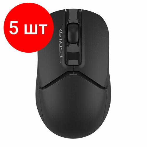 Комплект 5 шт Мышь беспроводная с бесшумным кликом A4TECH Fstyler FG12S USB 3 кнопки оптическая 1454153 739900₽