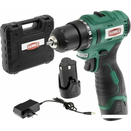 Дрель-шуруповерт Hammer ACD12BL 2Ач с двумя аккумуляторами 9700₽