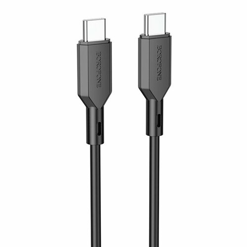 Кабель для зарядки Type-C - Type-C Borofone BX70 3А 60Вт черный 800₽