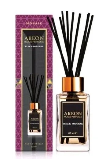 Ароматизатор для дома Areon Sticks Premium Mosaik (банка, деревянные палочки) Black Fougere 85 мл