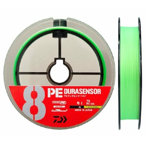 Шнур плетеный Daiwa PE DURASENSOR SX8 LGreen PE 1.2 150m