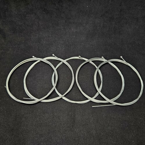 Комплект тросов для переключения TXED Steel (5 штук), гальваническое покрытие, 1.15. x2100 мм, серебристые