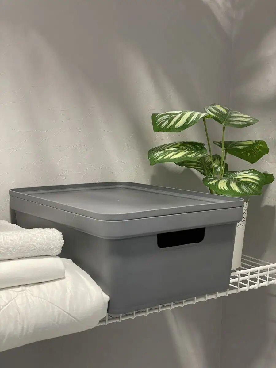 Коробка контейнер для хранения мелочей и вещей с крышкой ТМ