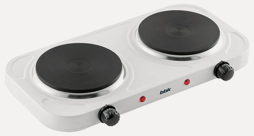 Изображение товара Настольная плита BBK BHP-121 45 см, 2 конфорки, белый