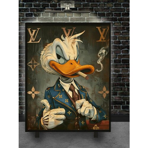 Картина на холсте на подрамнике скрудж макдак