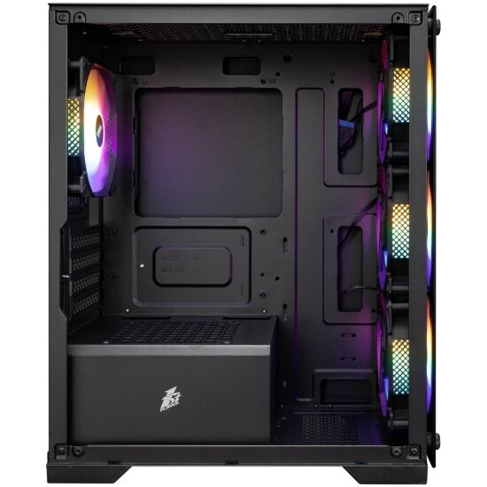 Корпус 1STPLAYER "Firebase X2-M", черный, MicroATX, 4 вентилятора, 5 кг — фото 1
