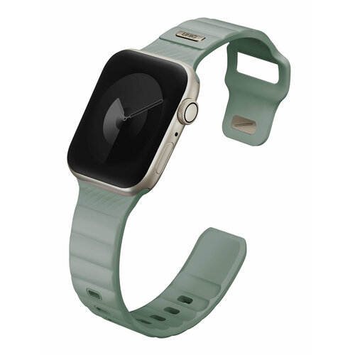 Uniq для Apple Watch 41/40/38 mm ремешок STRIDE FKM Rubber Iceplant Green зеленый