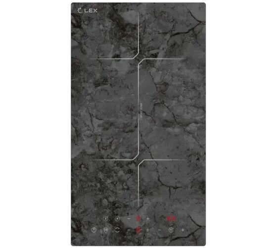 Индукционная варочная панель Lex EVI 320 F DS, мощность 3500 Вт, stop & go, flex zone, мраморного цвета