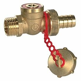 фото Шаровой кран-спускной Giacomini латунный 1/2" НР, под отвертку. Art R608Y013