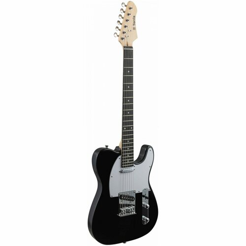 фото Terris ttl-045 bk - электрогитара, telecaster, тополь, 2 te-style, 1v, 1t, цвет черный