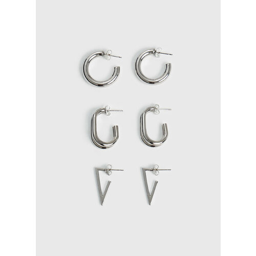 Комплект бижутерии OSTIN серьги серебряный 500₽