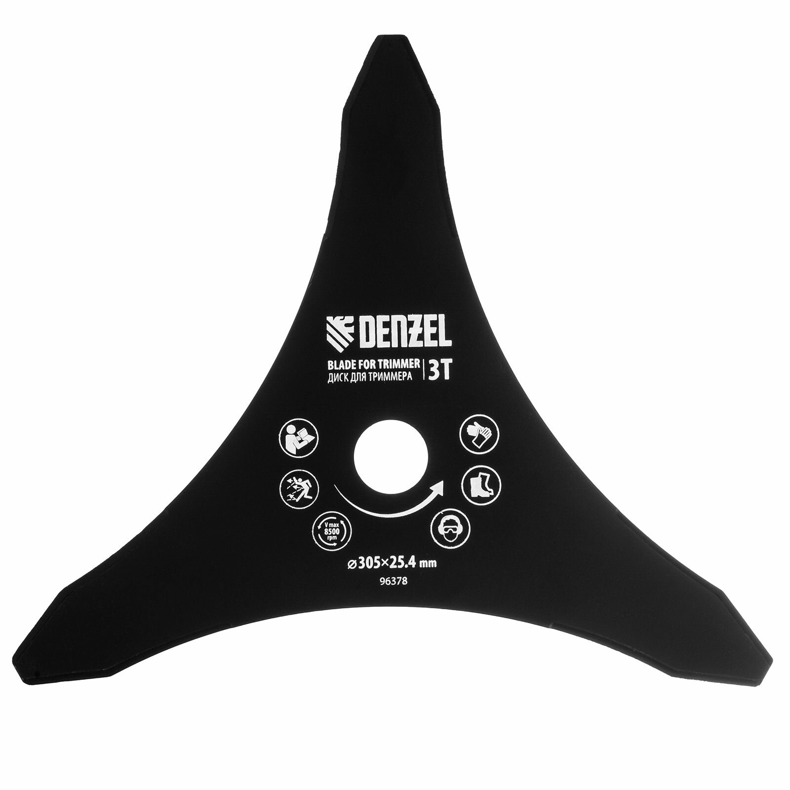 Диск для триммера , 305 х 25,4 3 лезвия// Denzel, 96378