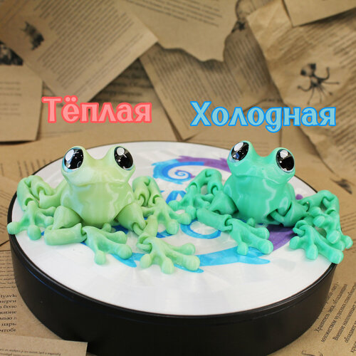 Чудохвост Лягушка Мона - развивающая игрушка-антистресс меняет цвет 850₽