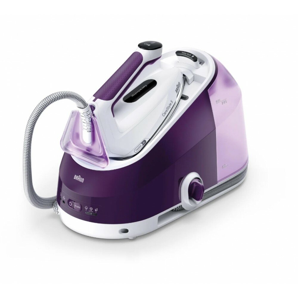 Парогенератор Braun CareStyle IS5247VI 2400Вт, максимальное давление пара 7,5бар, фиолетовый