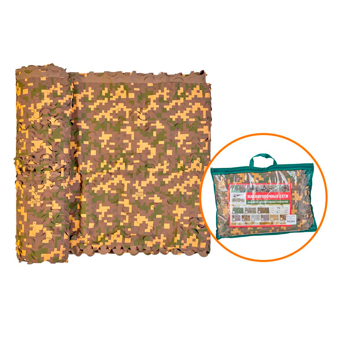 Маскировочная сеть Пейзаж Утка 3D 2,2*6 м