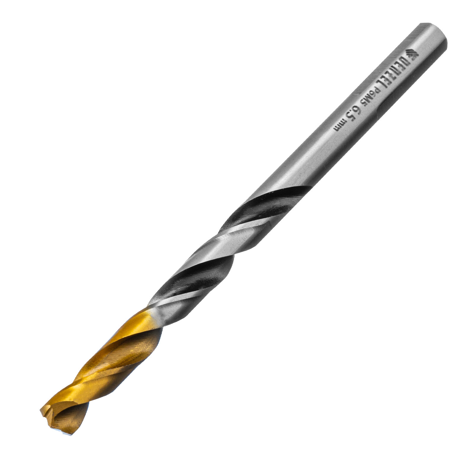 Сверло спиральное по металлу Denzel 6,5 x 93мм, Р6М5, Golden Tip, многогранная заточка 718279