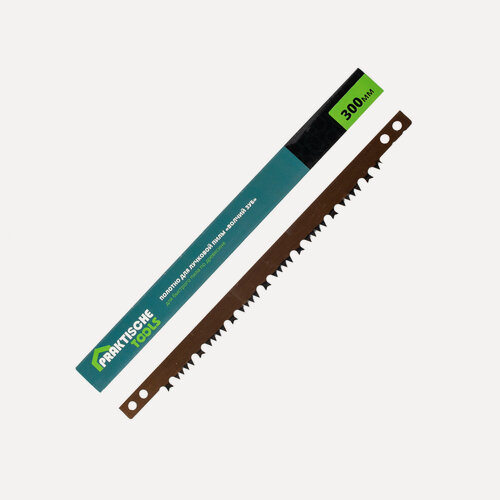Изображение товара Полотно для лучковой пилы `PRAKTISCHE TOOLS`, 300 мм, "Волчий зуб" для быстрого пила по древесине