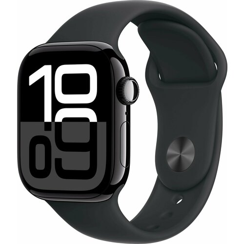 Умные часы Apple Watch Series 10 42mm Jet Black Aluminum Case Sport Band SM 4249000₽