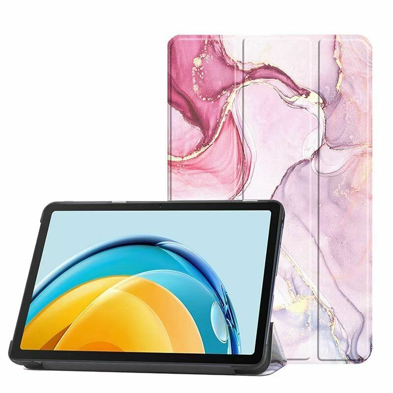Умный чехол для Redmi Pad Se / Редми Пад Ce 2024 года, 8.7 дюйма, розовый мрамор
