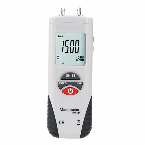 Hti HT-1891 S14748HT1 манометр с ЖК-дисплеем и с подсветкой - манометр дифференциальный измеритель давления воздуха и воды 5853₽