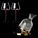 Набор для вина, графин 1400 ml, бокал 2 шт 680 ml, цвет золотисты...