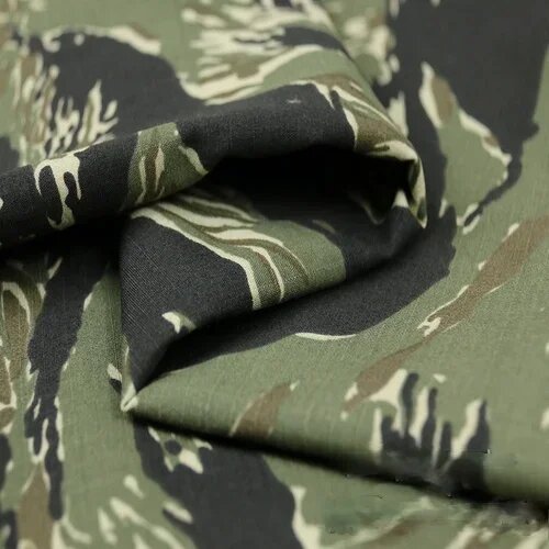 Ткань камуфляжная Tiger Stripe, зеленый, 1,5 м