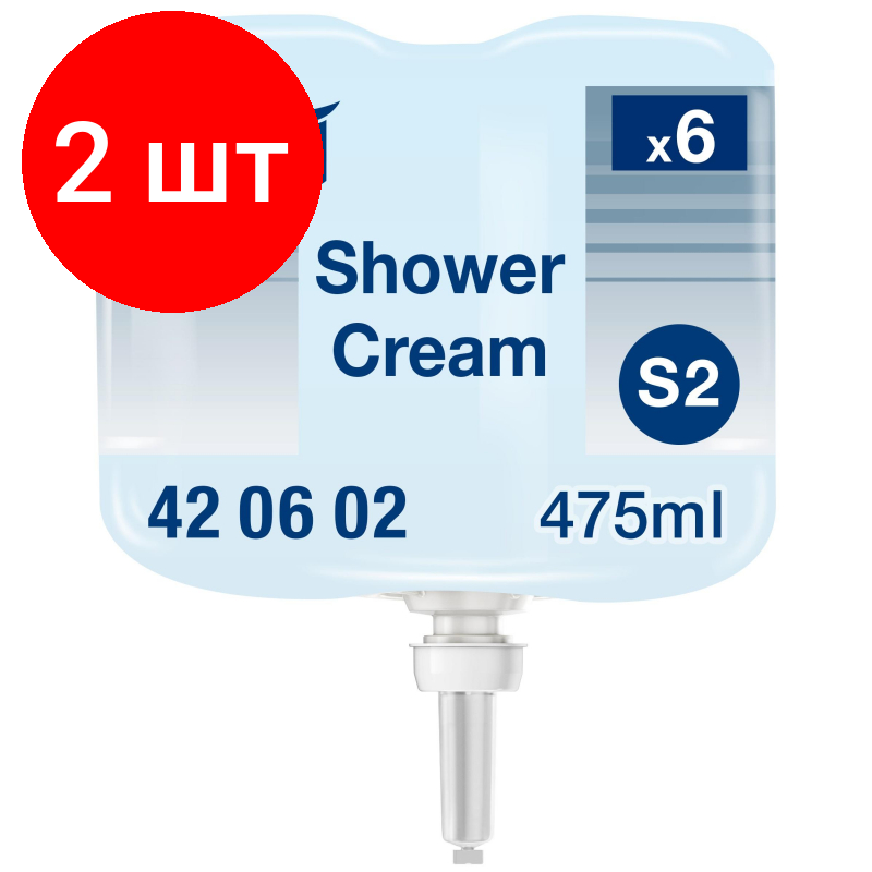 Комплект 2 штук Картридж с жидким мыло гель Tork S2 0.475л 420602