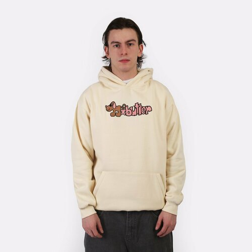 фото Толстовка butter goods pooch pullover hood, размер xl, , бежевый