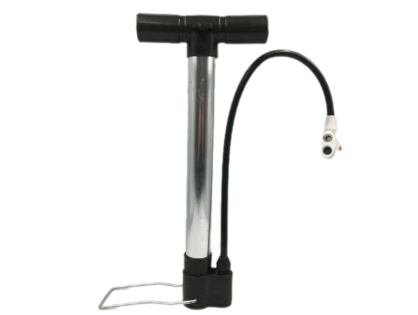 Насос велосипедный "PUMP", ручной, серебристый, черный, алюминиевый — фото 1