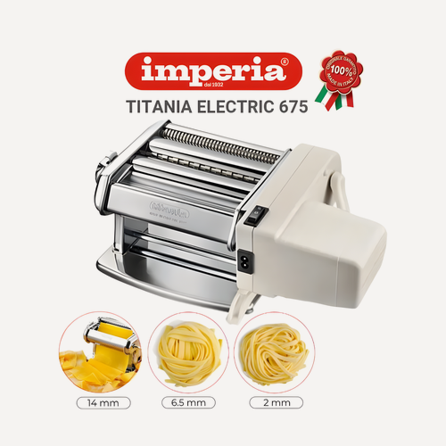 Изображение товара Тестораскатка лапшерезка электрическая IMPERIA TITANIA ELECTRIC 675 Италия, машина для раскатки теста, пасты, лапши