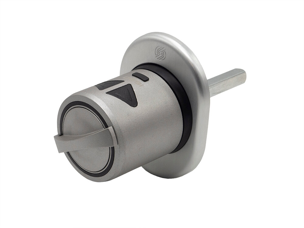 Электронный замок невидимка Desi Utopic R Deadbolt 2.0 (6мм) - Матовый хром