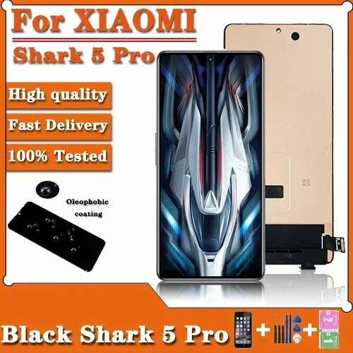 AMOLED для Xiaomi Black Shark 5 Pro ЖК-дисплей SHARK KTUS-H0, дигитайзер сенсорного экрана в сборе для BlackShark 5 Pro 5Pro, Black NO Frame