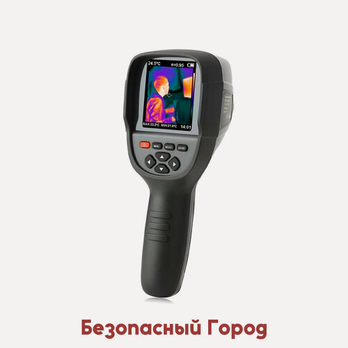 Изображение товара Ручной строительный тепловизор HTI HT Mod:18 Plus (Z62876RP) для измерения утечки тепла загородного дома и коттеджа, матрица: 256х192. Тепловизор с